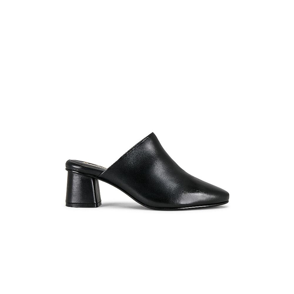 Seychelles 'Muse' Black Leather Mule Size 6.5